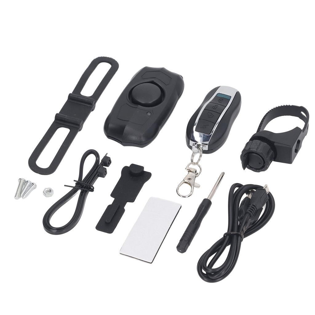 Electric Vehicle Alarm USB Charging Bike Wireless Remote Control Vibration Alarm Built In Battery