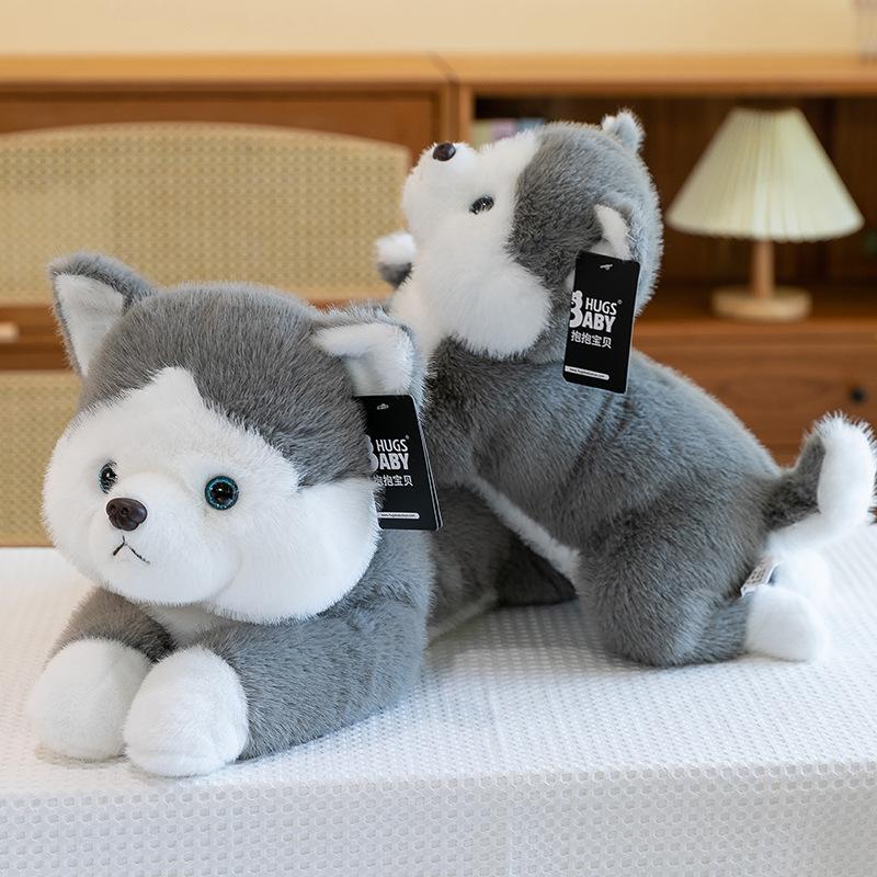Soft Cute Dog Plush Toy Children Sleeping Husky Throw Pillow Corgi Ornament Shiba Inu Cushion Gift