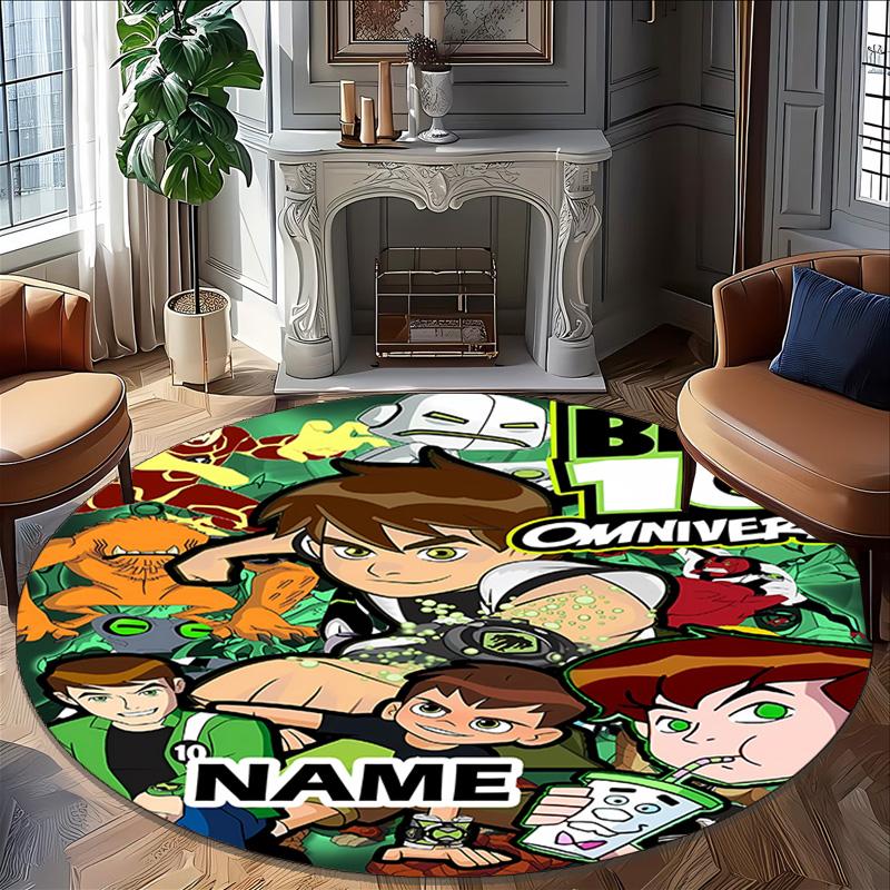 Customizable B-Ben102 Round Non-Slip Carpet - Ideal for Garden, Picnic, Office, Perfect for Decoration, Suitable For All Seasons