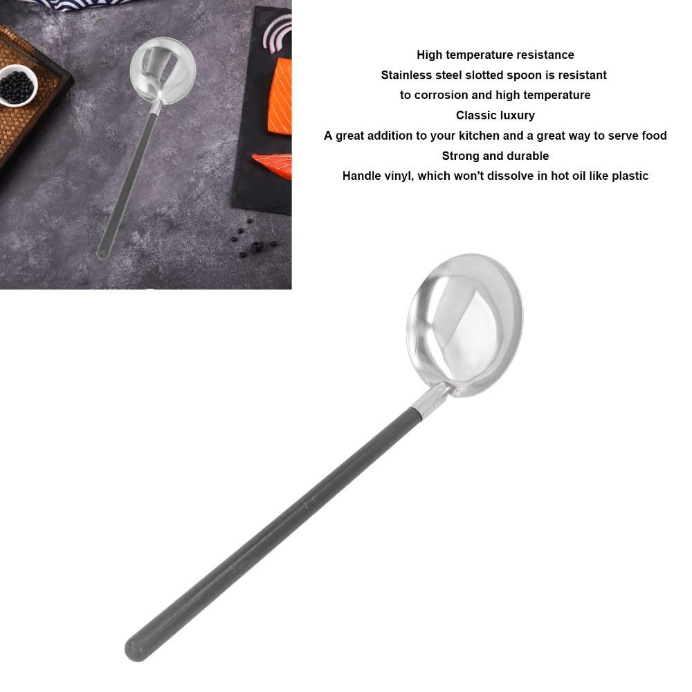 Rustless Steel Food Ladle Polished Soup Ladle Practical Hot Pot Ladle Hotpot Cooking