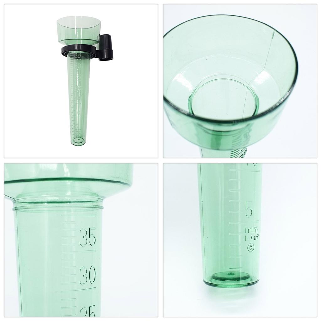35ml Capacity Rain Gauge Outdoor Detachable Glass Rain Gauge with Stand Ground Rain Meter Rainfall Gauge