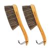 AMERWASH PLUS Counter Brush, Furniture, Drafting, Patio, Bed, Fireplace, Woodworking Cleaning, Horsehair Duster, Wooden Handle Shop Brush, Hand Broom