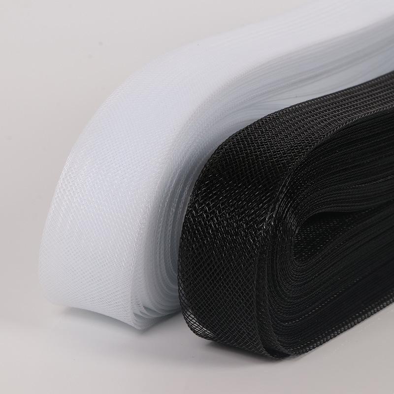 Черный и белый эластичный сетчатый пояс для юбок для латинских танцев и аксессуаров для хвостиков