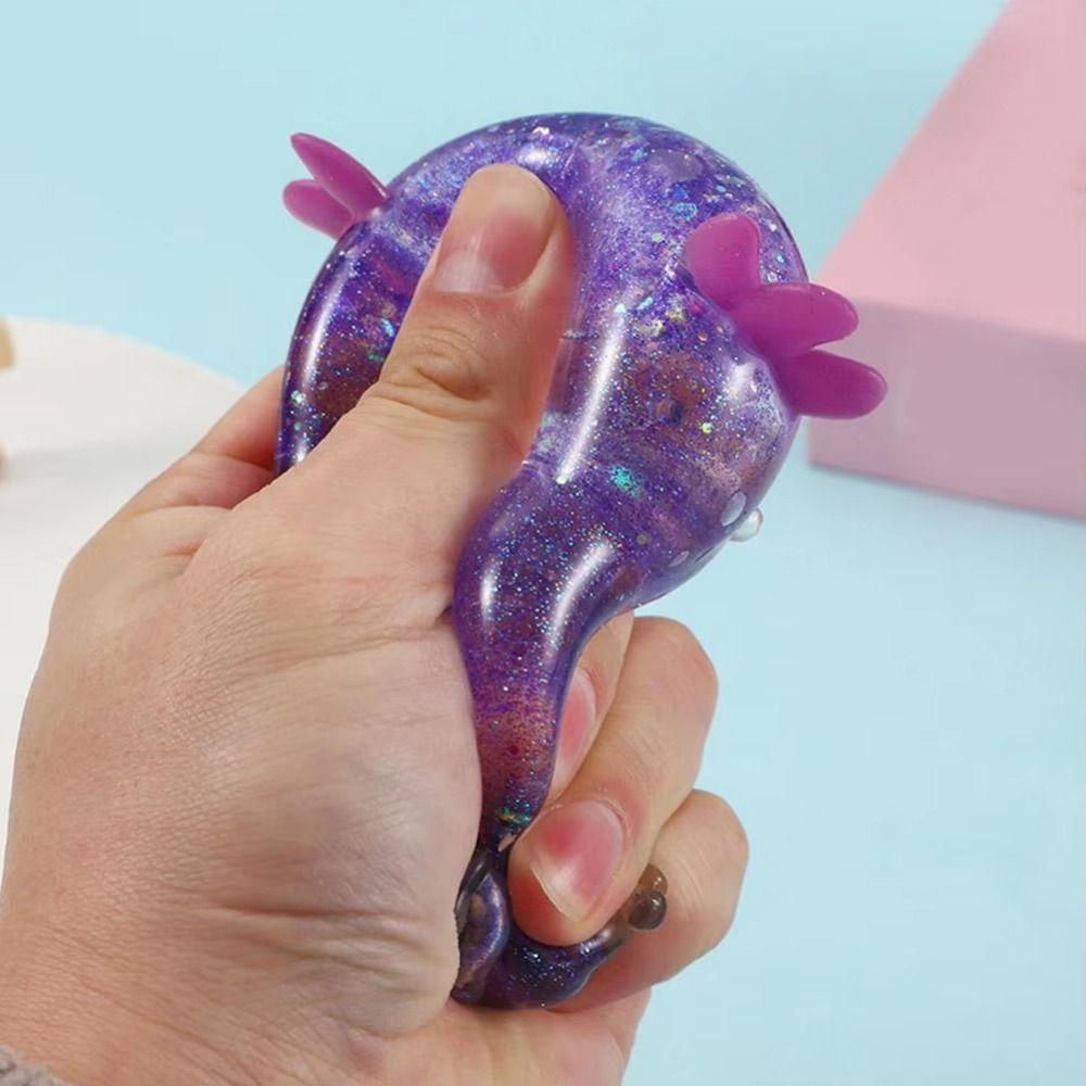 Fun Squeeze Salamander Squishy Toys Slow-rebound Stretchy Axolotl Squeeze Toy Fidget