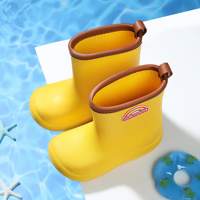 Детская водная обувь для младенцев, резиновые сапоги, непромокаемые, нескользящие, для детей среднего и старшего возраста