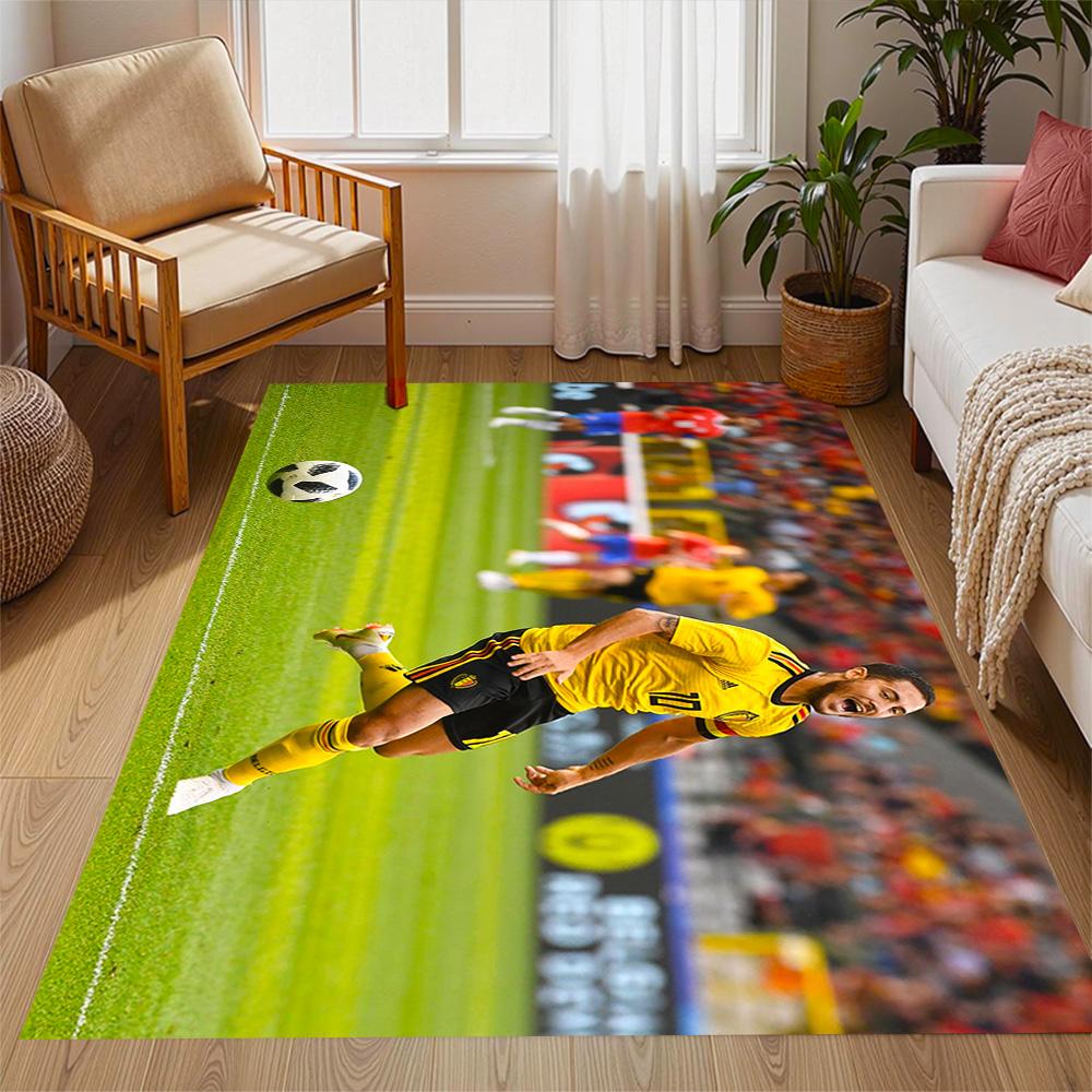 Eden Hazard Chelsea Fc Carpet Design for Playrooms Bedrooms Living Rooms Study room Antislip Carpet Decorate Offices Best for Christmas