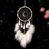 Dream Catcher Eye-catching Creative Shape Iron Ring LED Moon Dream Catcher Wall Art Ornament for Home