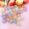 Изготовление модных украшений 100 шт. Ювелирная фурнитура 8 цветов Акриловые серьги Ожерелье 9,7*10,8 мм Рассыпные бусины Браслеты DIY бусины