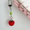 Simulation Tomato Star Mobile Phone Chain Lanyard Sweet Fresh Keychain For Women Camera Bag Anti-Lost Pendant Birthday Gift