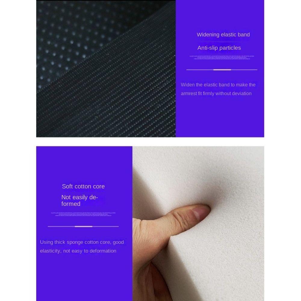 Cup Holder Armrest Heightening Cushion Side Storage Pockets Auto Armrest Cover  Car Interior