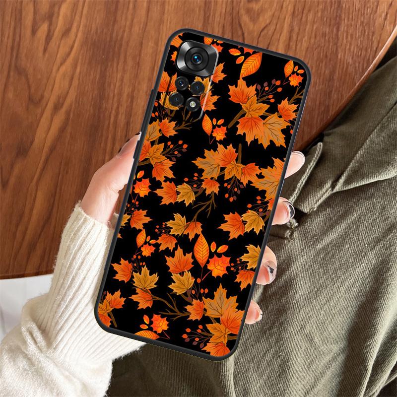Осенние Листья Тыква Чехол Для Xiaomi Redmi Note 14 Pro 13 12 11 10 15 Pro Plus Redmi 15 C 13 10C 12C 13C 14C Чехол