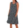 Women's Casual Summer Floral Print Sleeveless Pocket Dress
