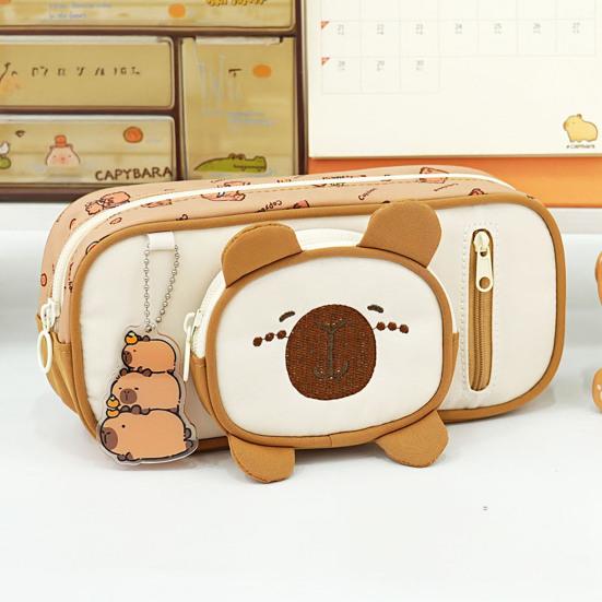 Милый пенал мультяшный кот пенал большой вместимости органайзер для канцелярских товаров для средней школы и начальной школы