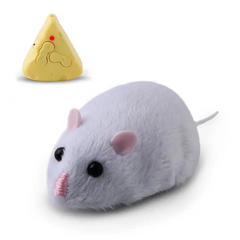 Electric Mini RC Mice Toy - IR Remote Control Simulation Rat Scary Prank Joke Trick Toy for Cat Dog & Kid As Electronic Pet Toy