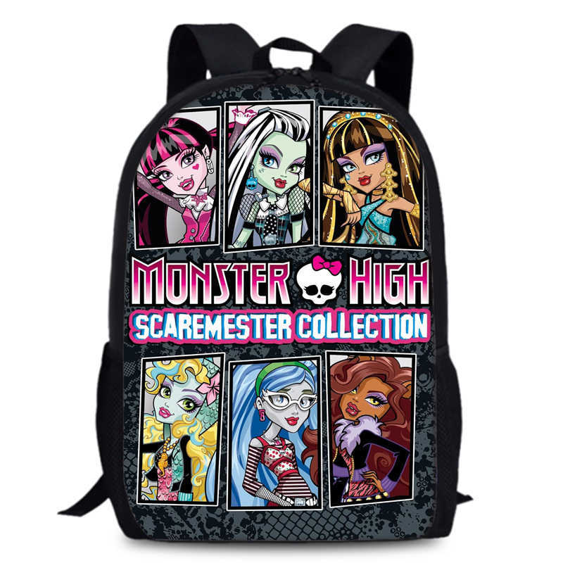 Школьный рюкзак Monster High для мужчин и женщин 15 дюймов, однослойный рюкзак, студент Школы Монстров, рюкзак большой вместимости