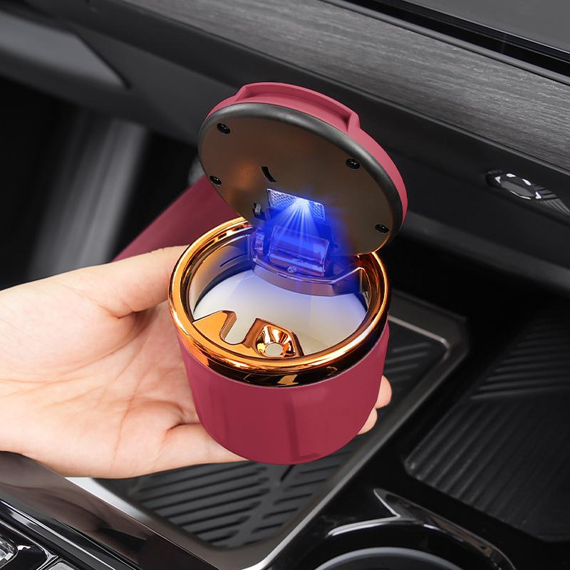 4 Colors Car Ashtray LED Interior Ceramic Ashtrays For Volvo Xc60 Xc90 V40 V60 S60 V50 V90 S80 C40 XC40 V70 XC70 C30 EX90 Rdesig