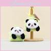 Charming Panda Keychain Plush Toy Fluffy Soft Stuffed Doll For Handbags