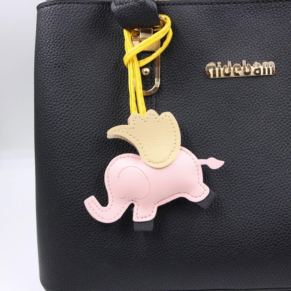 Верблюд летающие крылья слон брелок животное сумка кулон модный PU кожа вешалка для мужчин