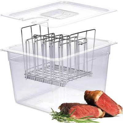 Комплект контейнеров Sous Vide объемом 11 л — крышка и полки с разделителями — подходит для Anova, Joule, Instant Pot