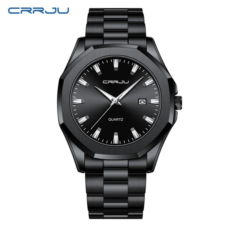 CRRJU 5004Popular steel strap fashion minimalist watch for men, stylish sports watch