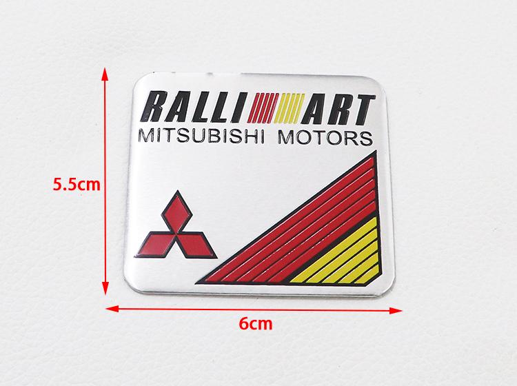 1pcs 3D Mitsubishi  Car logo aluminum sticker Fender side Rear Bumper tail door trunk sticker Emblem sticker styling Accessories
