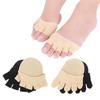 Women Sandal Non Slip Forefoot Toe Socks Invisible Half Footie Five Finger Socks