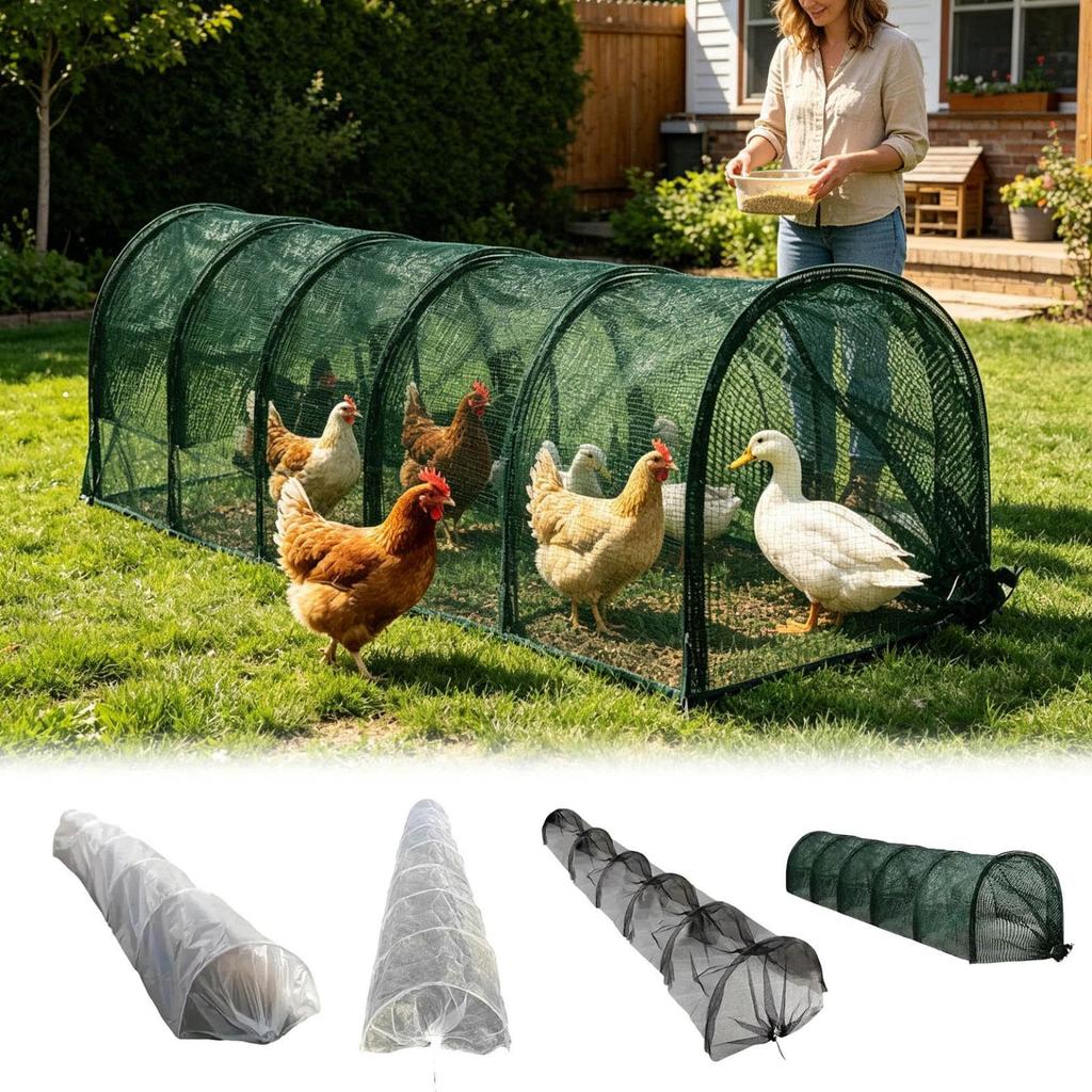 Garden Tunnel Shade Net Cover,Plant Insect‑Bird Protection Net for Gardening