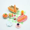 1 Набор Кукольный домик Мини Завтрак Игра Дим Сам Хлеб Джем Тарелка Модель Миниатюрная Кухня Готовка Выпечка Модель Сделай сам Кукольные Аксессуары