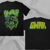 Футболка GWAR Ретро 90-е Зеленая Черная Двусторонняя