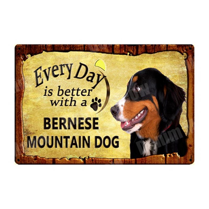 ПРЕДУПРЕЖДЕНИЕ: слишком ласковый домашний питомец на дежурстве, винтажные металлические жестяные вывески, бар, паб, домашний сад, декоративная тарелка, плакаты с собаками, настенный декор N335