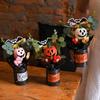 Halloween Artificial Pumpkin Bouquet Fake Flower With Eucalyptus Leaves Mini Bouquets Party Gifts Artificial Flowers Decoration