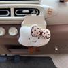 Cute Cartoon Bow Cloud Car Storage Bag Air Vent Hanging Leather Organizer Box Glasses Phone Holder Car Interior Accessories