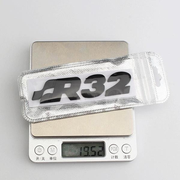 1 шт., металлический Стайлинг автомобиля R32, наклейка с логотипом, эмблема, значок на задний багажник, логотип, наклейка на кузов автомобиля для Bora Golf