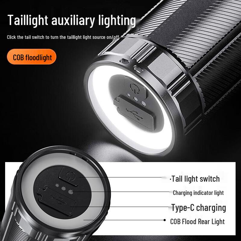 SupFire Y2 High-Power Rechargeable Zoom Flashlight