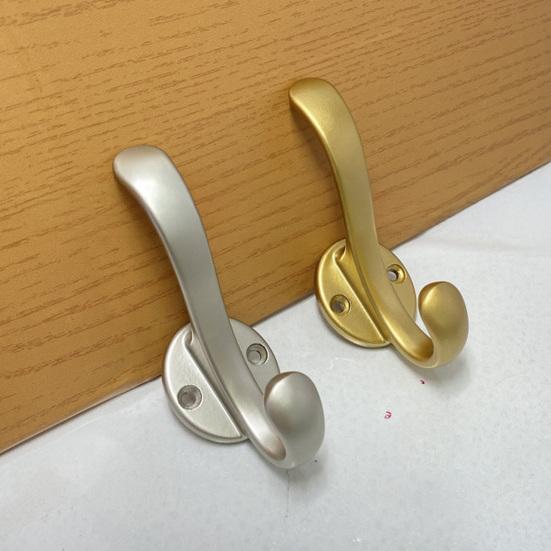 Coat Hook Corrosion-Resistant Wall Hooks Space Saving Upper And Lower Hooks for Bathroom Kitchen