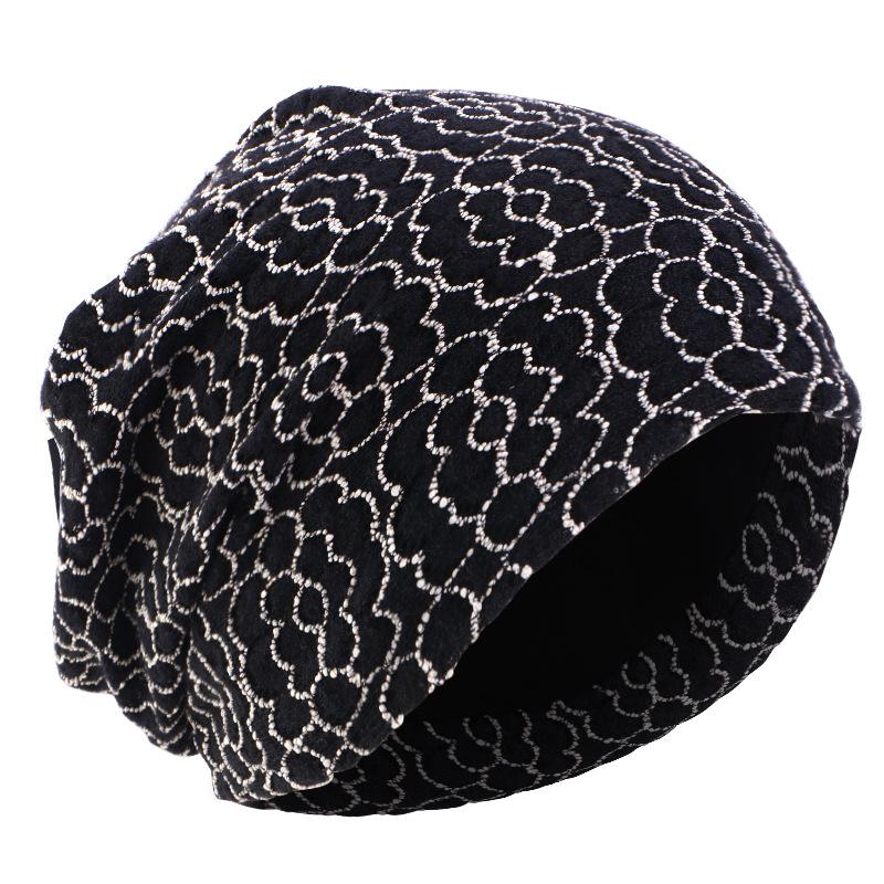 Spring and Autumn New Lace Double Confinement Hat, Stacking Hat, Headscarf Hat, Warm Overhead Hat -