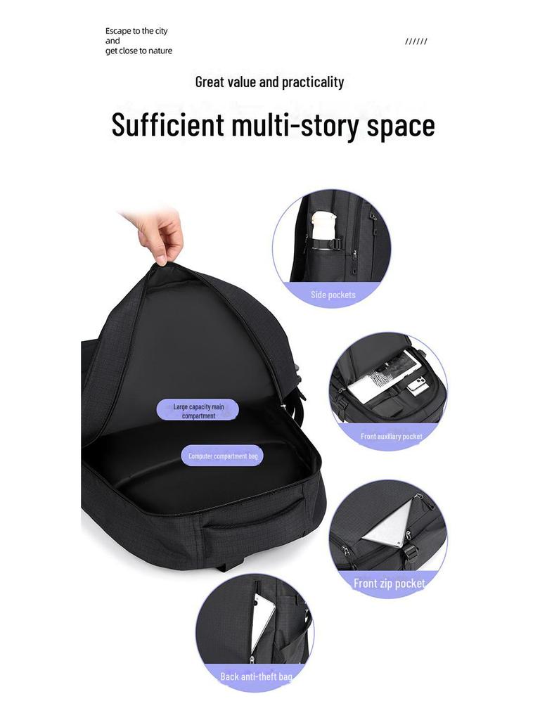 Модный рюкзак для ноутбука в корейском стиле для мужчин и женщин — универсальная сумка для путешествий, учебы и бизнеса