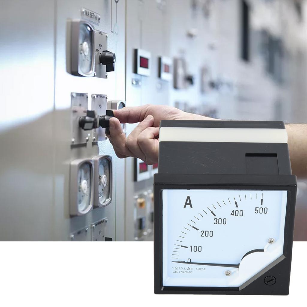 Квадратный щитовой амперметр 500A класс точности 1.5 токовые тестеры детекторы
