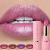 Nude Pink Diamond Lipstick Matte Glitter Lip Tint Balm Waterproof Lasting Pearl Shiny Lip Gloss Shimmer Sexy Red Lipstick Makeup
