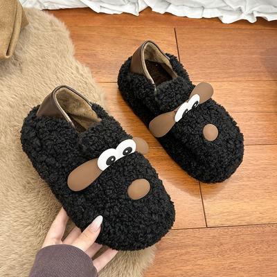 2025 осень и зима новая верхняя одежда увеличивающие рост нескользящие водонепроницаемые уродливые мультяшные тапочки толстая подошва милые тапочки с закрытым носком крутые тапочки женские