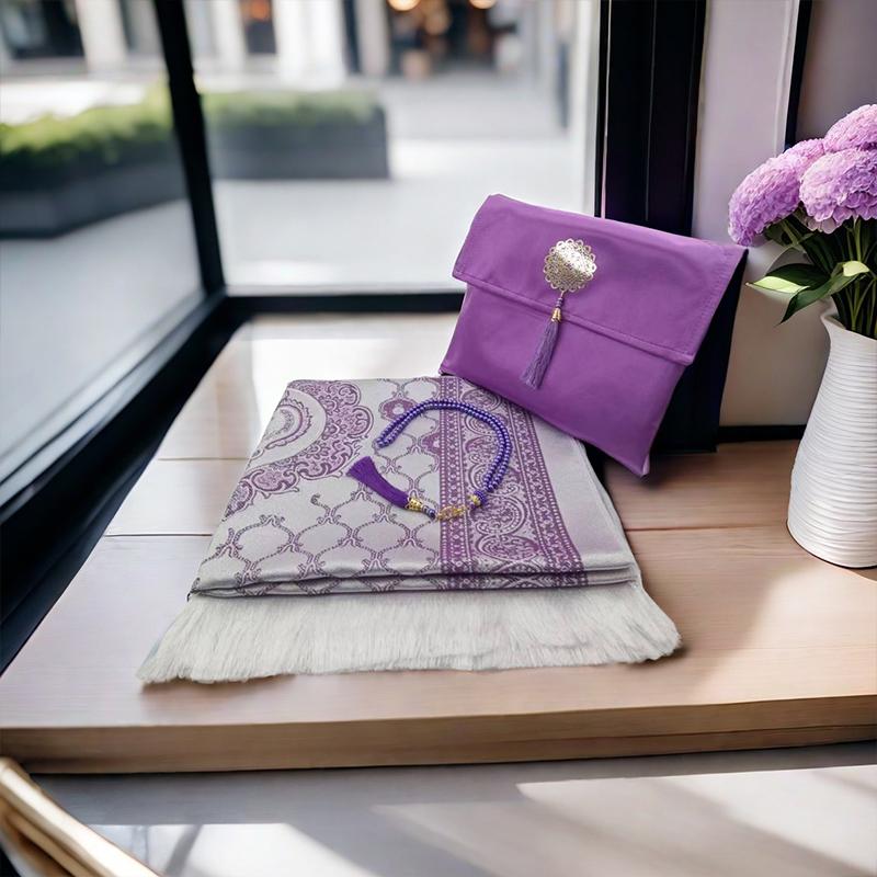 3 шт./комплект исламских молитвенных ковриков, мусульманский молитвенный коврик с изысканным жаккардовым узором, доступно несколько вариантов для путешествий