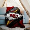 1PC City Chiefs Emblem Printed Soft Flannel Blanket Throw for Adult Bedroom Living Room Sofa Camping Travel Fan gifts Christmas Gifts