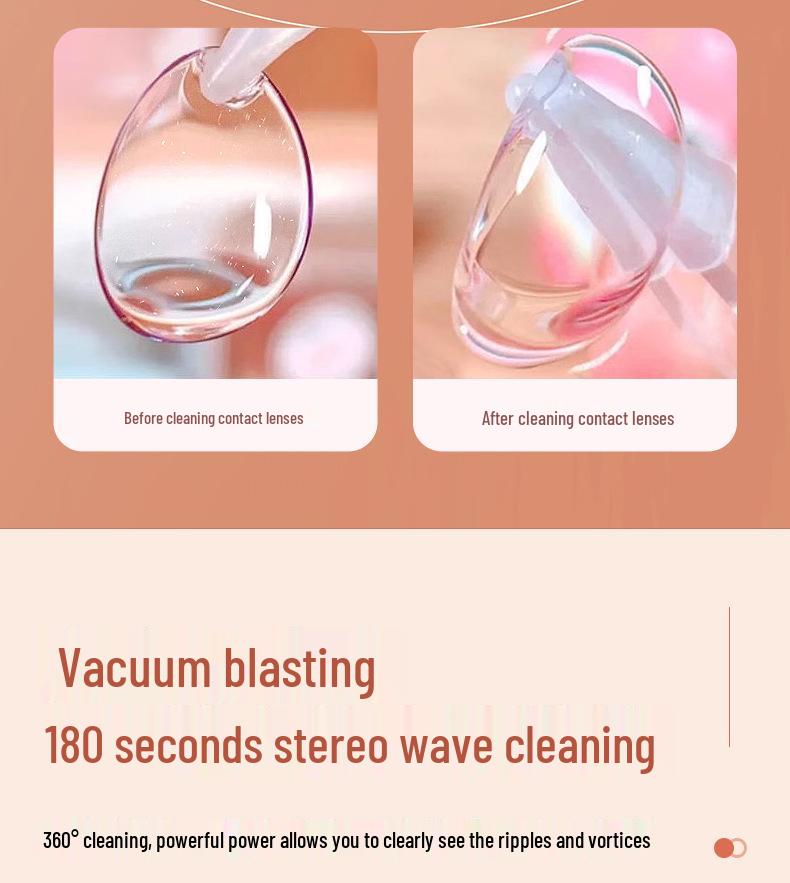 Электрическая ультразвуковая очиститель для контактных линз для ортокератологии и цветных линз