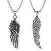 Creative Angel Wings Necklace: Hip Hop Clavicle Chain for Men & Women, Teen Cool Pendant, Trendy Alloy Design