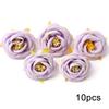 Purple Artificial Flowers Heads Silk Fake Flowers for Home Decor Party Wedding Decoration Garlamd DIY Craft Gifts Accessories
