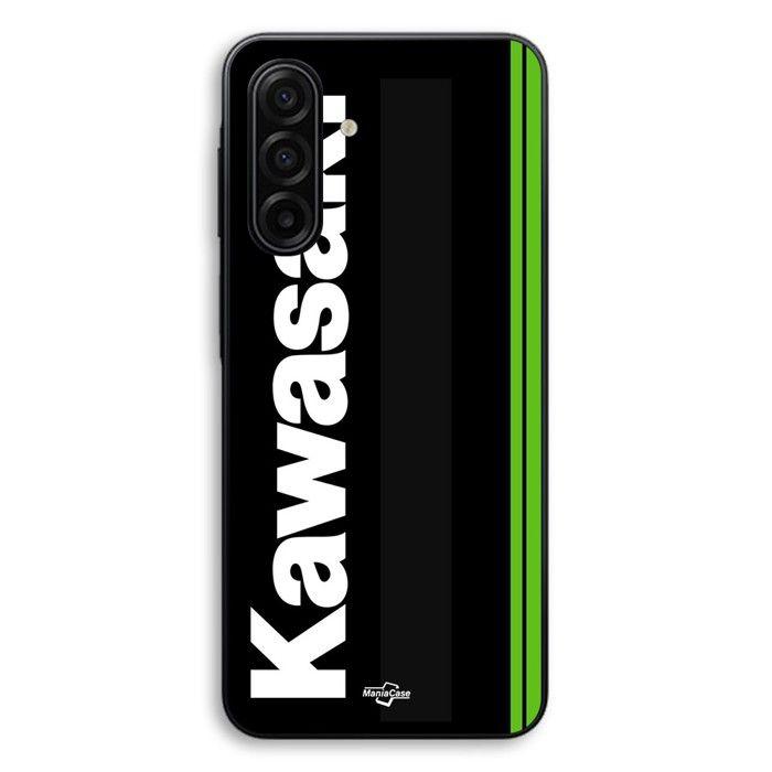 Coque de téléphone - MANIACASE - Samsung Galaxy A27 - Silicone TPU - Noir - Motif Kawasaki Moto