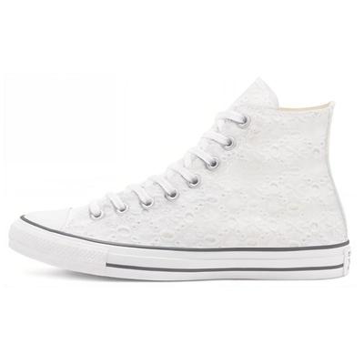 Chuck Taylor All Star Boho Mix Круглый носок Шнуровка Нескользящие Высокие эспадрильи Женские Белые