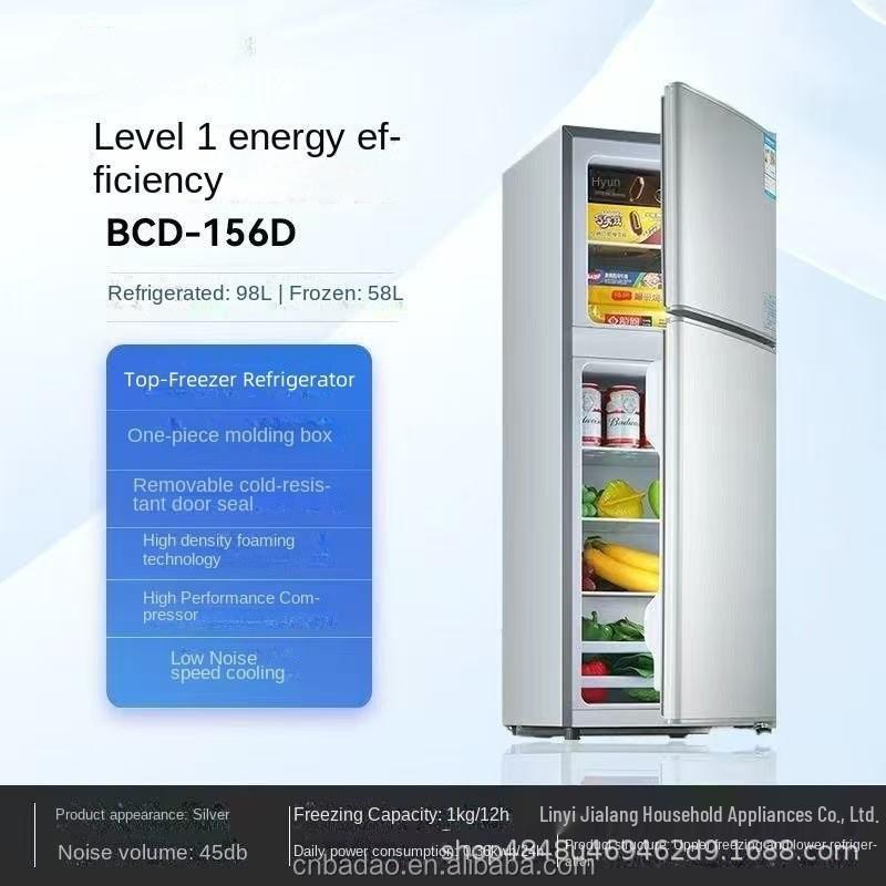 Qige Dual-Compartment Refrigerator-Freezer with Water Dispenser