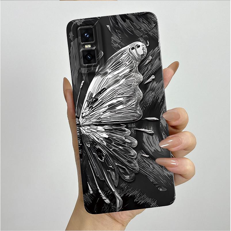 Чехол для телефона Infinix GT 30 Pro Модный Эстетичный Стиль Мягкий Жидкий Силикон Ударопрочный Защитный Задний Чехол Противоскользящий Fundas