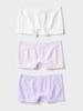 Uniqlo Трусы-боксеры AIRism для девочек, бесшовные, 3 шт.